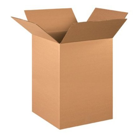 BOX PACKAGING Tall Cardboard Corrugated Boxes, 15"L x 15"W x 24"H, Kraft 151524